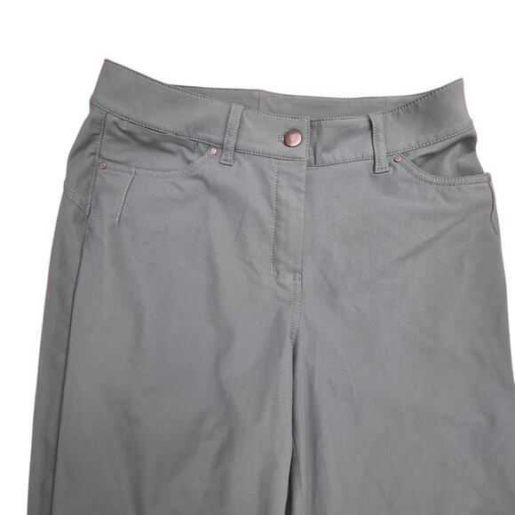 Lululemon Pants Women's Size 27 Blue City Sleek 5 Pocket Utilitech Wide Leg Crop - Picture 3 of 5